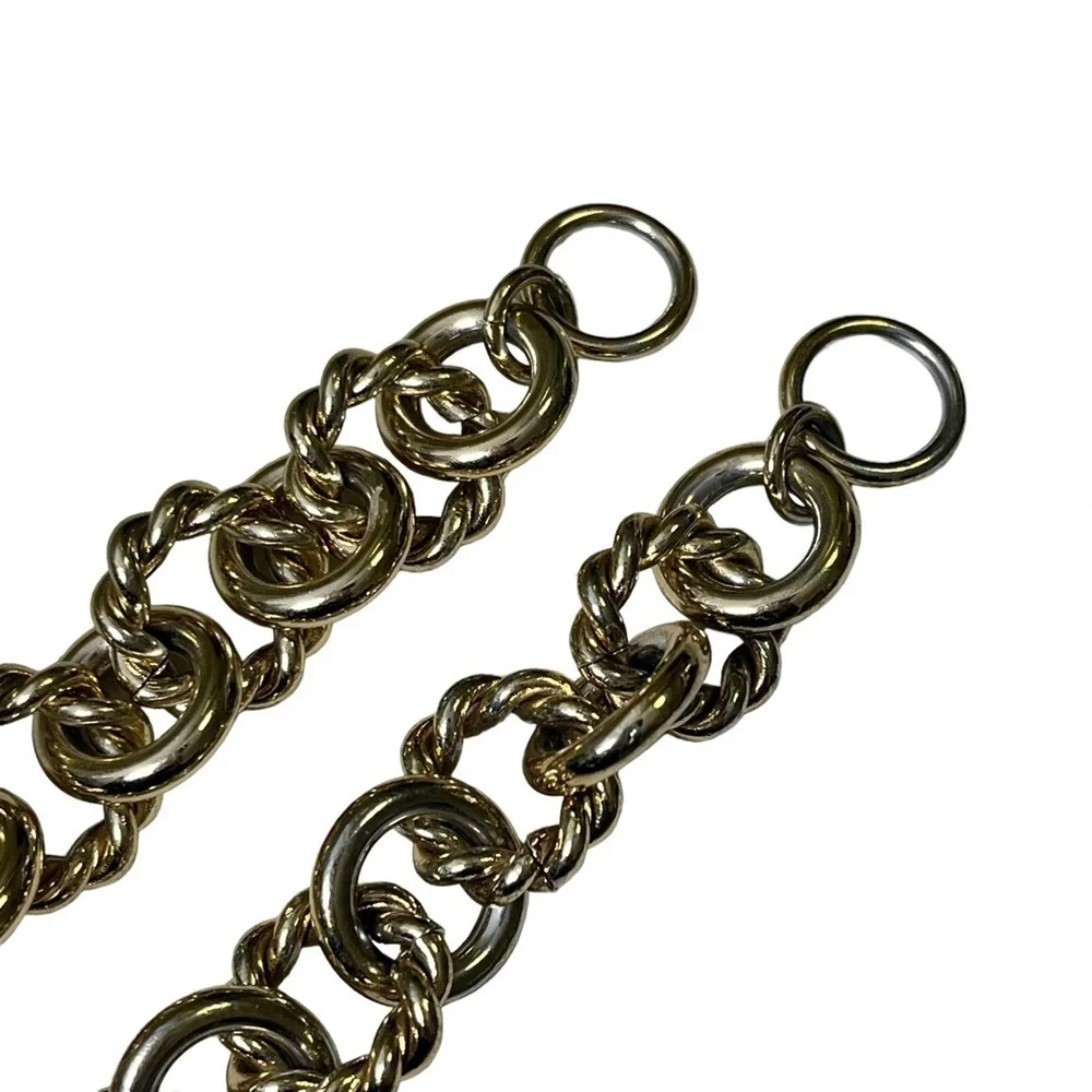 J Crew Gold Chunky Chain Bracelets Nautical - Picture 5 of 9